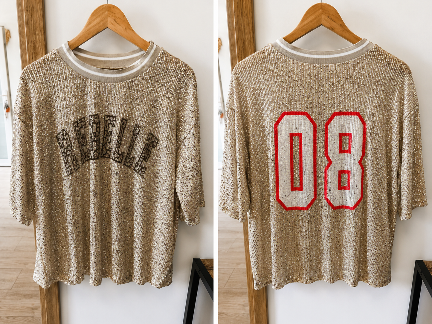 Lot deux tee shirt sequins