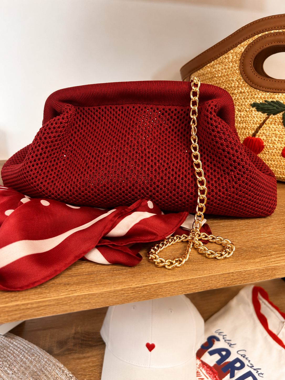 Pochette bordeaux